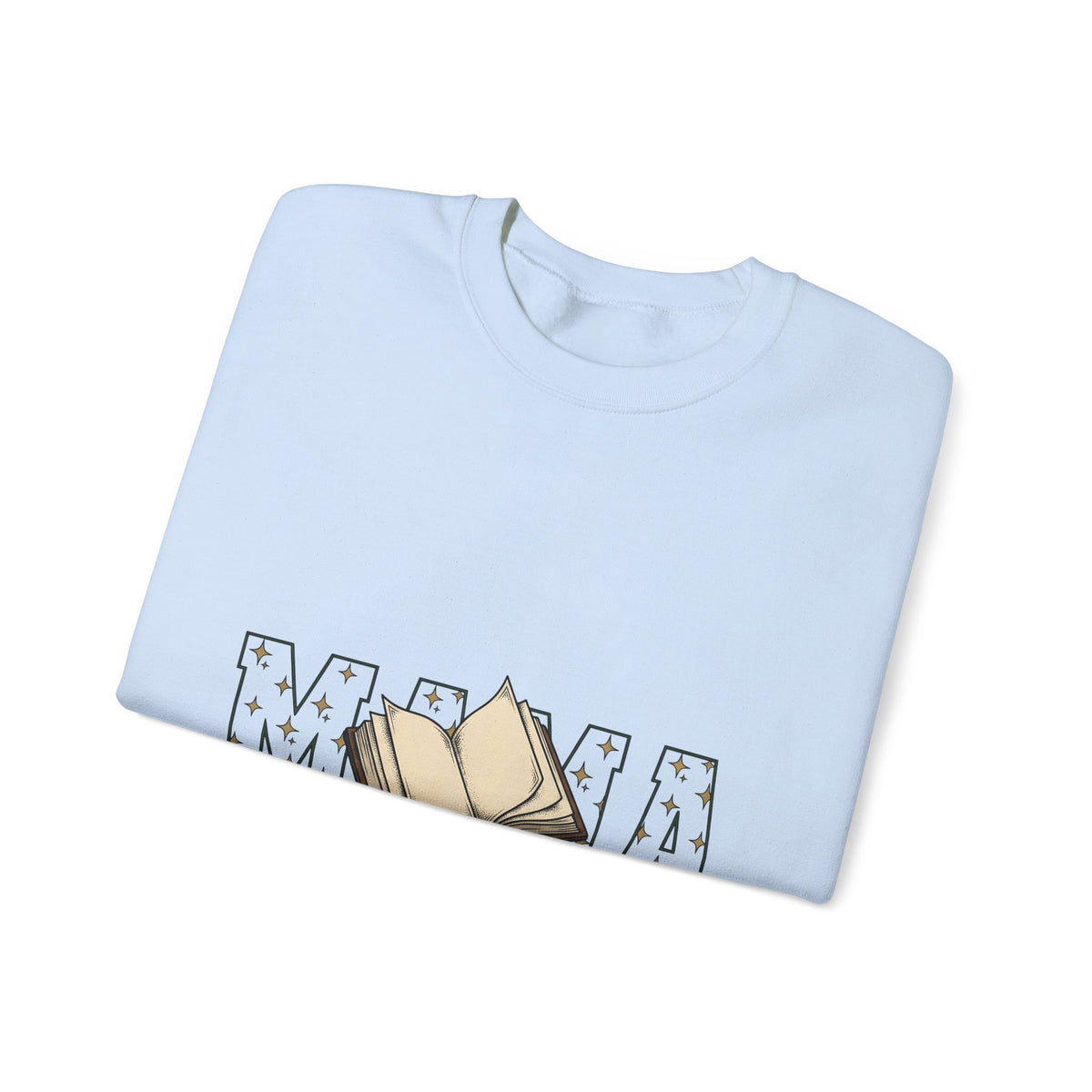 Open Book Sweatshirt Mom Novels Gift Women Cartoon Sweatshirt Booklet Sweatshirt Mother Fan Illustrated Sweatshirt Book Graphic Line Art Stars Sweatshirt