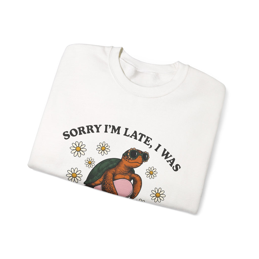 Turtle Swimming Ring Sweatshirt Sports & Activities Holiday Gift Women Nostalgic Sweatshirt Inflatable Ring Sweatshirt Athlete Fan Retro Sweatshirt Vacation