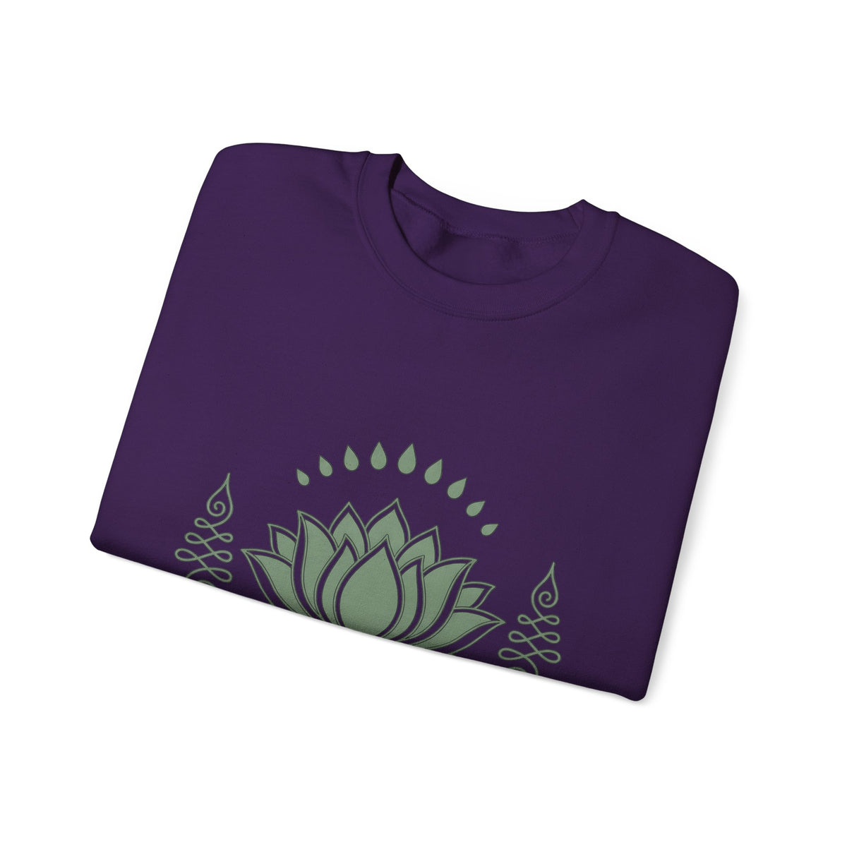 Lotus Blossom Sweatshirt Boho Chic Meditation Gift Women Sketch Sweatshirt Waterlily Sweatshirt Hippie Enthusiast Drawing Design Simple Sacred Geometry