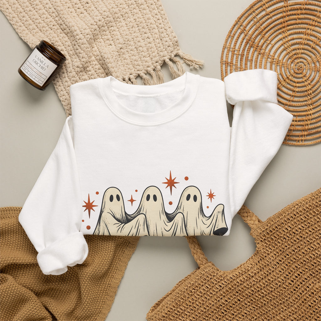 Apparition Skate Sweatshirt Halloween Rollerblade Gift Women Hand Drawn Sweatshirt Skateboard Sweatshirt Spooky Fan Hand Drawn Sweatshirt Inline Skate Graphic