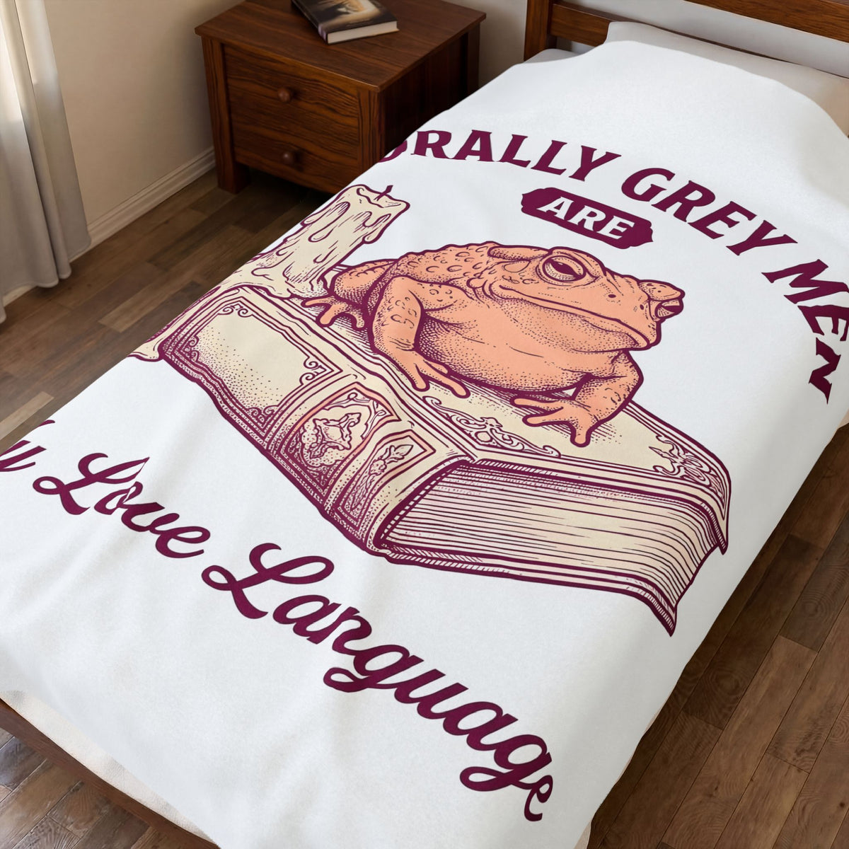Amphibian Diary Blanket Toad Myth Gift Women Rustic Blanket Frog Blanket Toad Fan Primitive Blanket Legend Graphic Outline Flame Blanket