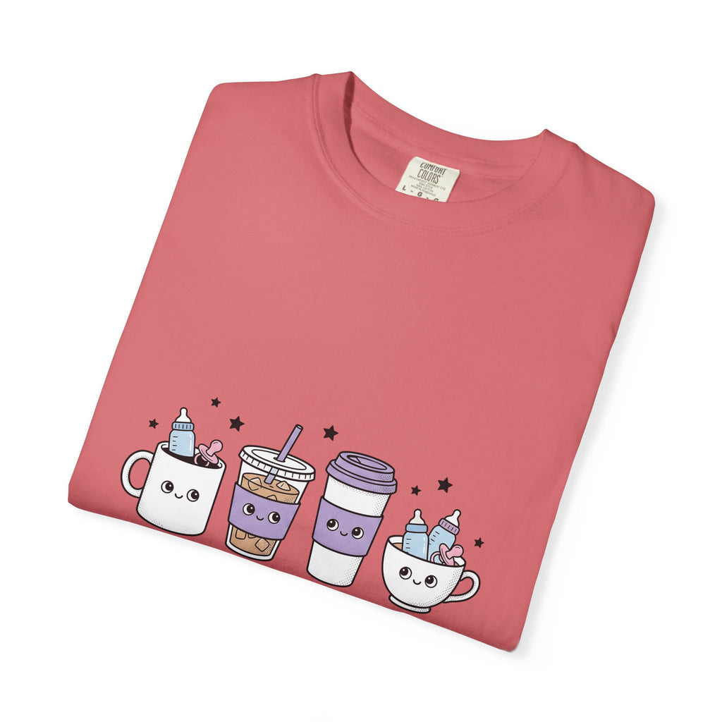 Adorable Coffee T-Shirt T-Shirt Nurse Espresso Gift Women Chibi T-Shirt Coffee Cup T-Shirt Healthcare Enthusiast Cartoon T-Shirt Coffee Graphic Sketch