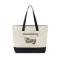 Old School Text Holiday Seasonal Gift Heavy Retro Typography Festive Fan Holiday Nostalgic Rainbow Tote Bag