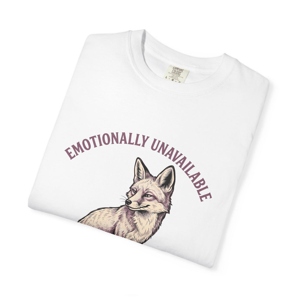 Fox Funny Animal Gift Hand Drawn Fox Humor Fan Illustrated Wildlife Vintage Arched Text T-Shirt