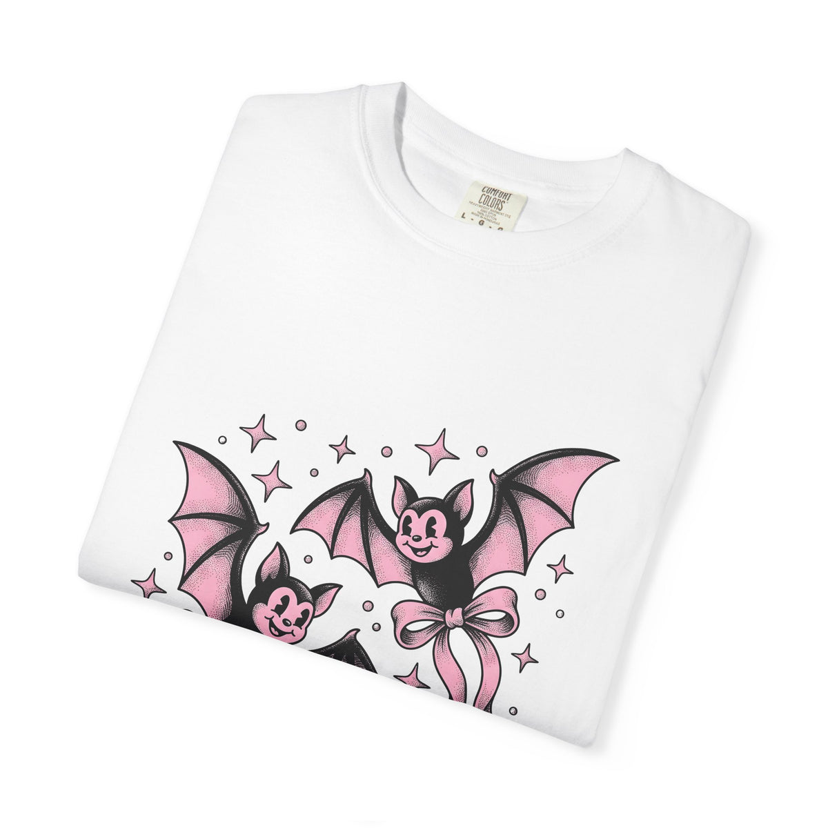 Sweet Bats T-Shirt Halloween Horror Gift Women Chibi T-Shirt Flying Fox T-Shirt Spooky Fan Creepy T-Shirt Horror Graphic Old School Hair Bows