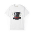 Top Hat Christmas Festive Gift Retro Topper Xmas Fan Vintage Holiday Line Bistro Lights T-Shirt