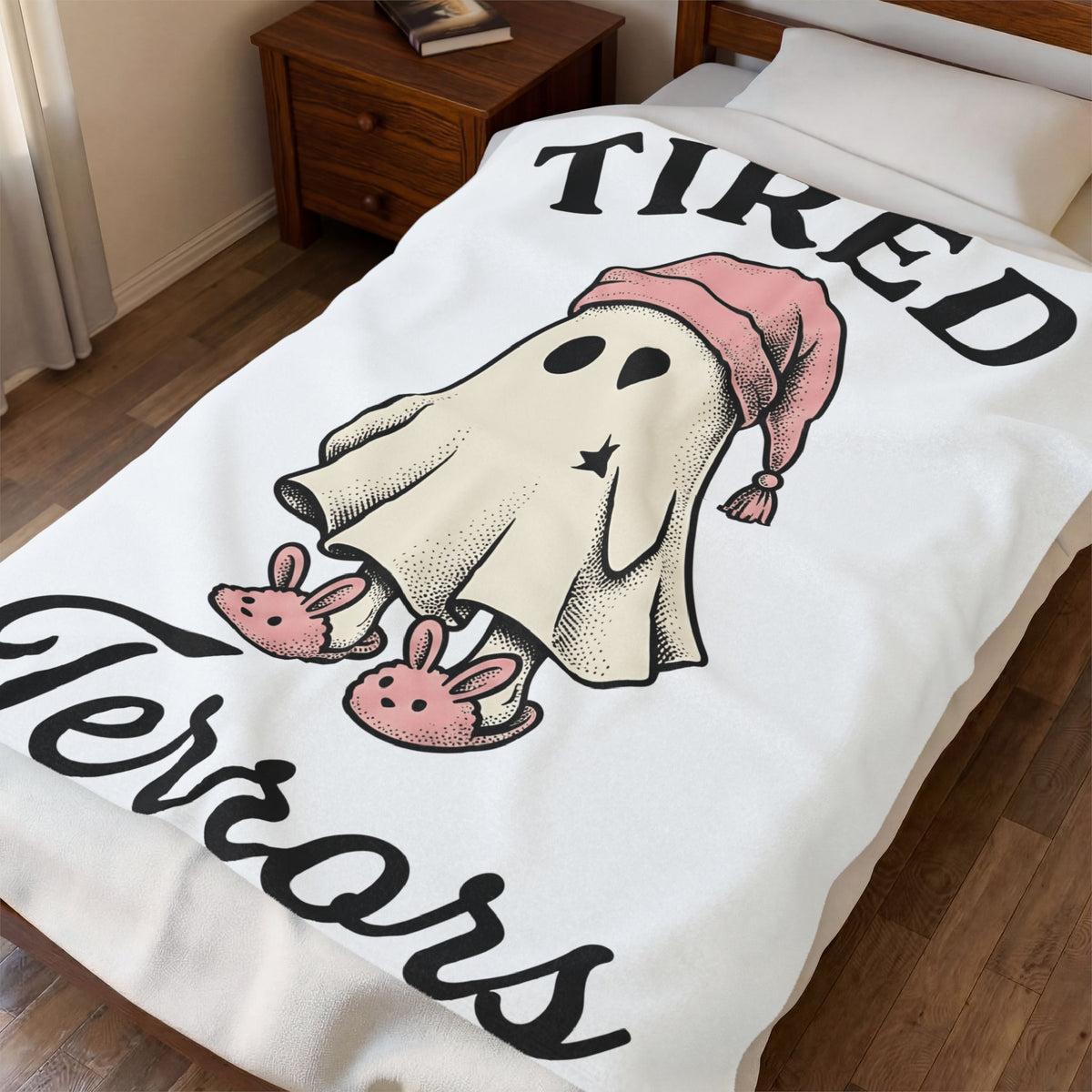 Phantom Sleepwear Blanket Halloween Eerie Gift Women Charming Blanket Nightwear Blanket Horror Fan Spooky Blanket Spooky Graphic Classic Hare