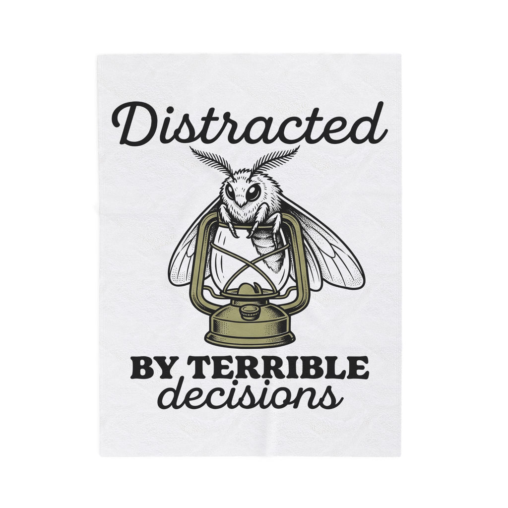 Night Moth Blanket Funny Insect Gift Women Rustic Blanket Moth Blanket Humor Fan Vintage Blanket Bug Graphic Outline Candle Blanket