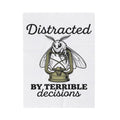 Night Moth Blanket Funny Insect Gift Women Rustic Blanket Moth Blanket Humor Fan Vintage Blanket Bug Graphic Outline Candle Blanket