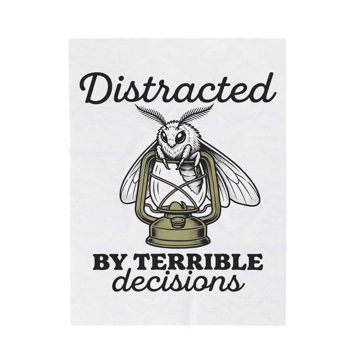 Night Moth Blanket Funny Insect Gift Women Rustic Blanket Moth Blanket Humor Fan Vintage Blanket Bug Graphic Outline Candle Blanket