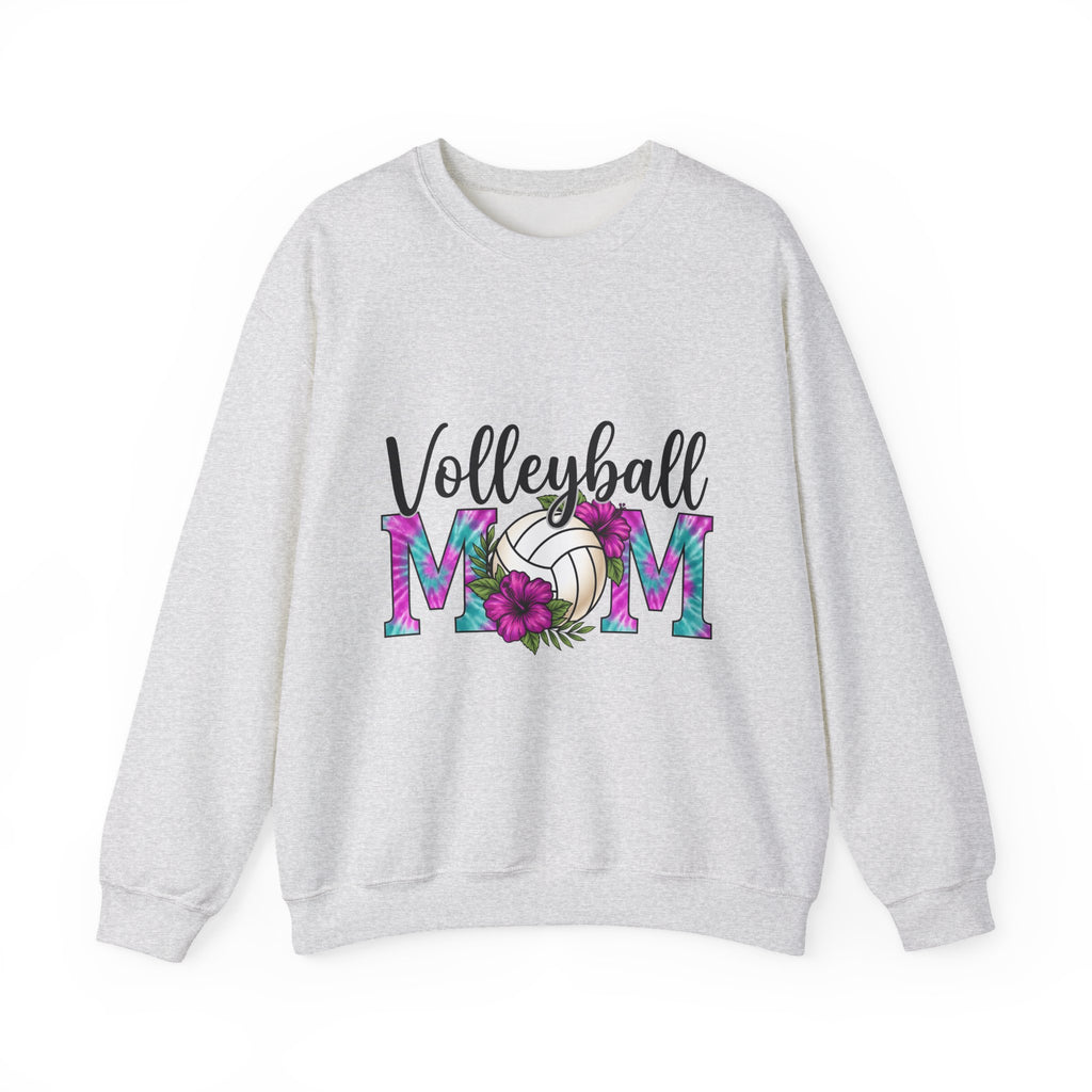 Volleyball Floral Sweatshirt Volleyball Mom Sports Gift Women Tie Dye Sweatshirt Volleyball Sweatshirt Volleyball Enthusiast Batik Sweatshirt Athletic Graphic