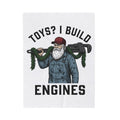 Santa Fixer Blanket Christmas Vehicles Gift Women Classic Blanket Kris Kringle Blanket Xmas Fan Vintage Car Graphic Blanket Line Art Mechanic Tool