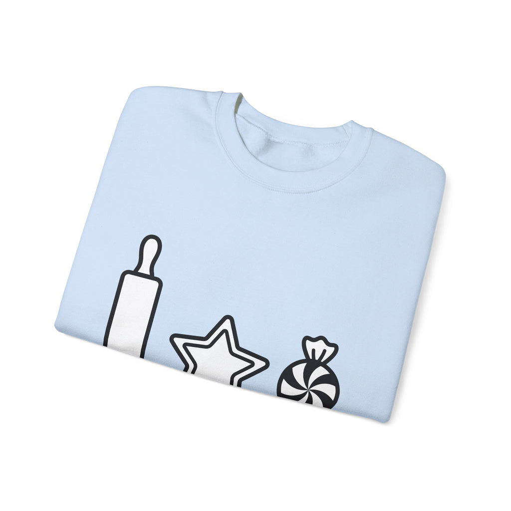 Pastry Symbols Christmas Desserts Gift Simple Bakery Holiday Fan Minimalist Treat Contemporary Sweatshirt