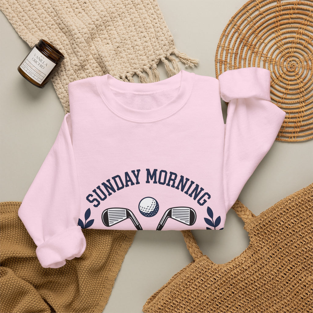 Golf Clubs Sweatshirt Golf Adventure Gift Women Sketch Sweatshirt Golf Irons Sweatshirt Golfer Enthusiast Drawing Graphic Explorer Cartoon Golf Ball Sweatshirt