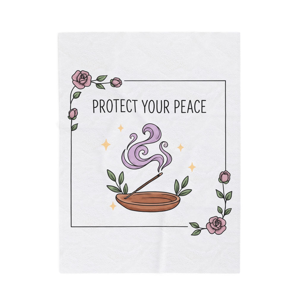 Incense Holder Blanket Boho Chic Wellness Gift Women Bohemian Blanket Incense Stand Blanket Hippie Enthusiast Tribal Blanket Mindfulness Graphic
