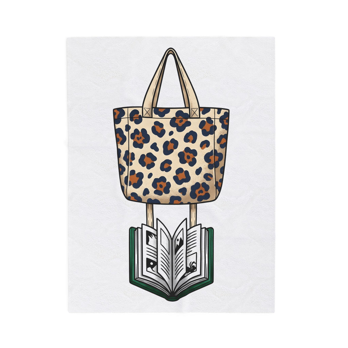 Leopard Blanket Blanket Teachers Literacy Gift Women Rustic Blanket Tote Blanket Educator Enthusiast Country Blanket Reading Graphic Simple Book