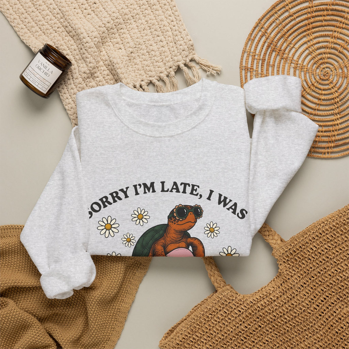 Turtle Swimming Ring Sweatshirt Sports & Activities Holiday Gift Women Nostalgic Sweatshirt Inflatable Ring Sweatshirt Athlete Fan Retro Sweatshirt Vacation
