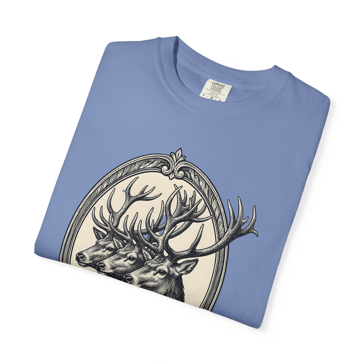 Stag Trio Boho Chic Nature Gift Vintage Deer Bohemian Fan Retro Wilderness Hand Drawn T-Shirt