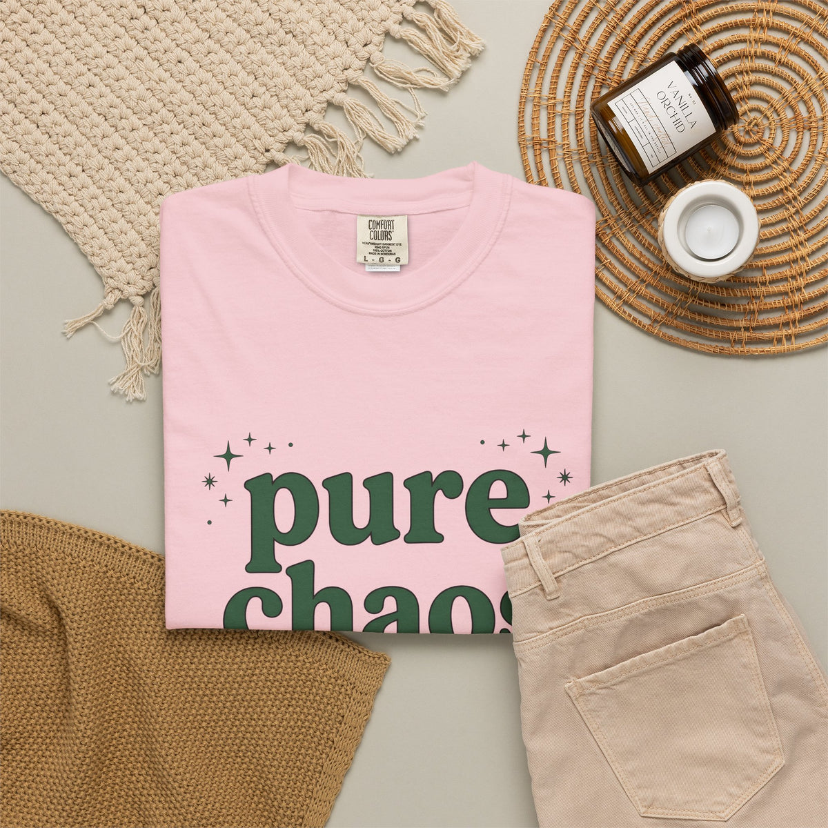 Retro Text T-Shirt Mom Humor Gift Women Playful T-Shirt Typography T-Shirt Motherhood Fan Funny T-Shirt Sarcasm Graphic Minimalist Stars T-Shirt