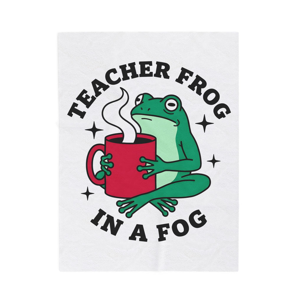 Frog Coffee Cup Blanket Teachers Latte Gift Women Kawaii Blanket Coffee Blanket Blanket Educator Enthusiast Coffee Blanket Cappuccino Graphic Classic