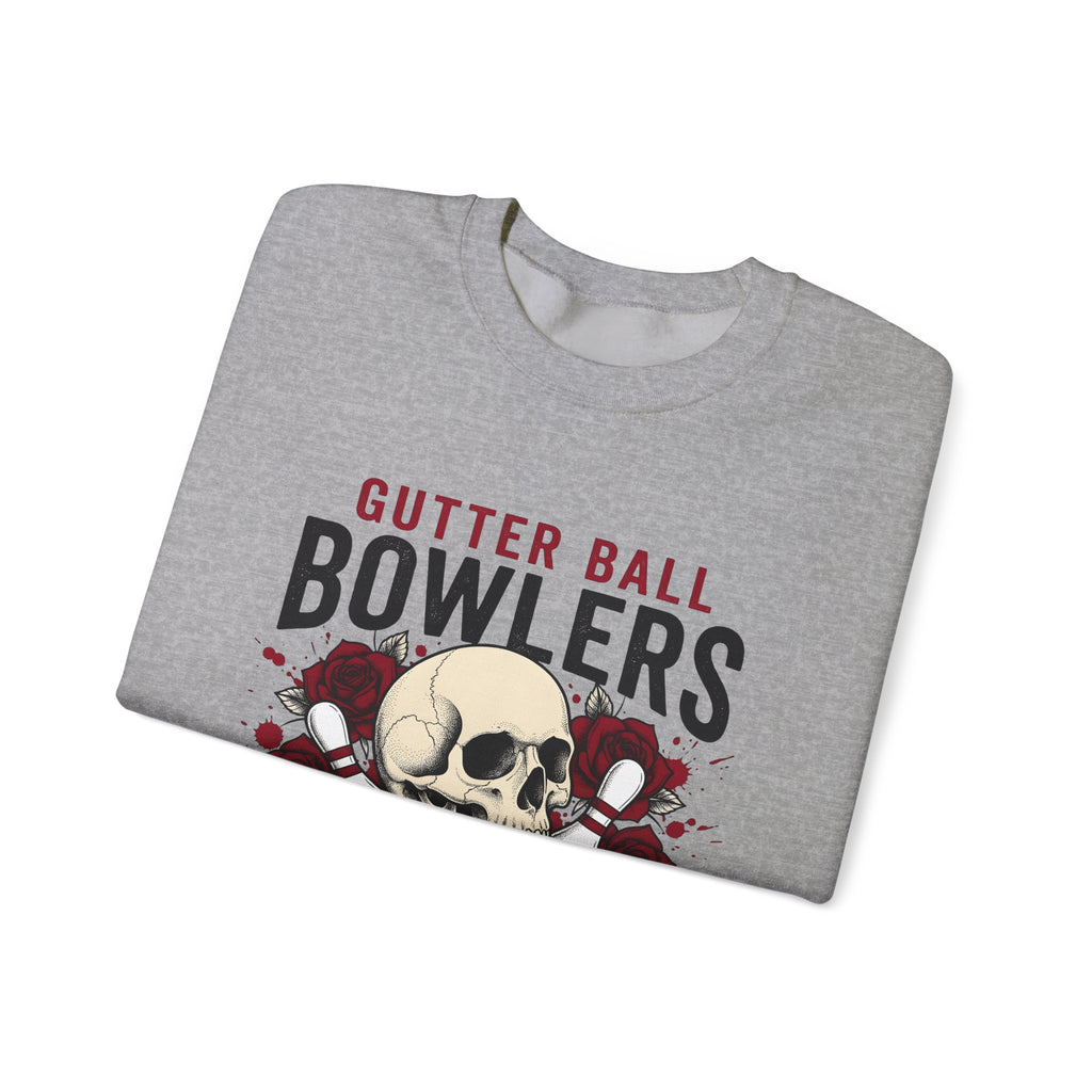 Skull Bowling Pins Sweatshirt Bowling Humor Gift Women Tattoo Sweatshirt Bowling Pin Sweatshirt Bowling Fan Traditional Sweatshirt Funny Graphic Vintage Roses