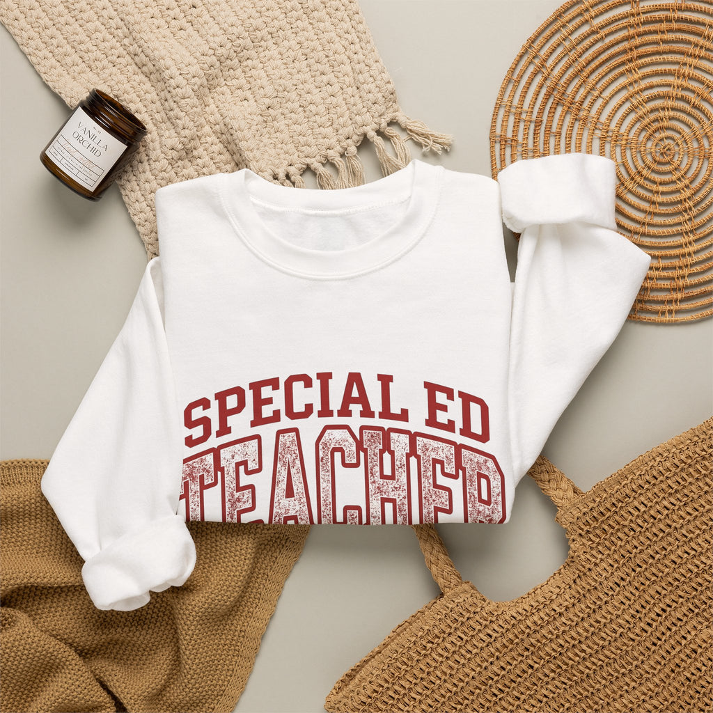 Lotus Petal Sweatshirt Teacher Recognition Gift Women Faded Sweatshirt Waterlily Sweatshirt Educator Enthusiast Distressed Sweatshirt Appreciation Graphic