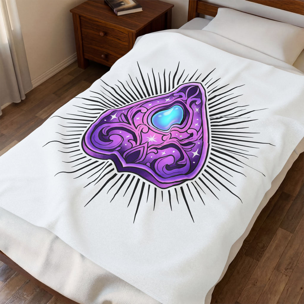 Magic Planchette Blanket Boho Chic Zodiac Gift Women Mystical Blanket Ouija Board Blanket Bohemian Fan Spiritual Blanket Astrology Graphic Trippy