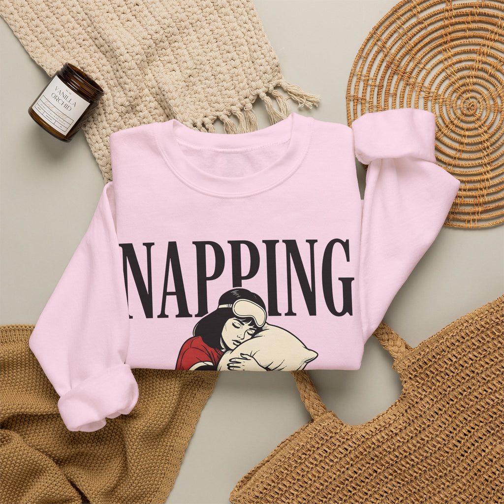Girl Sweatshirt Sweatshirt Funny Sleep Gift Women Comic Sweatshirt Plushie Sweatshirt Humor Fan Cartoon Sweatshirt Slumber Graphic Retro Alarm Clock Sweatshirt