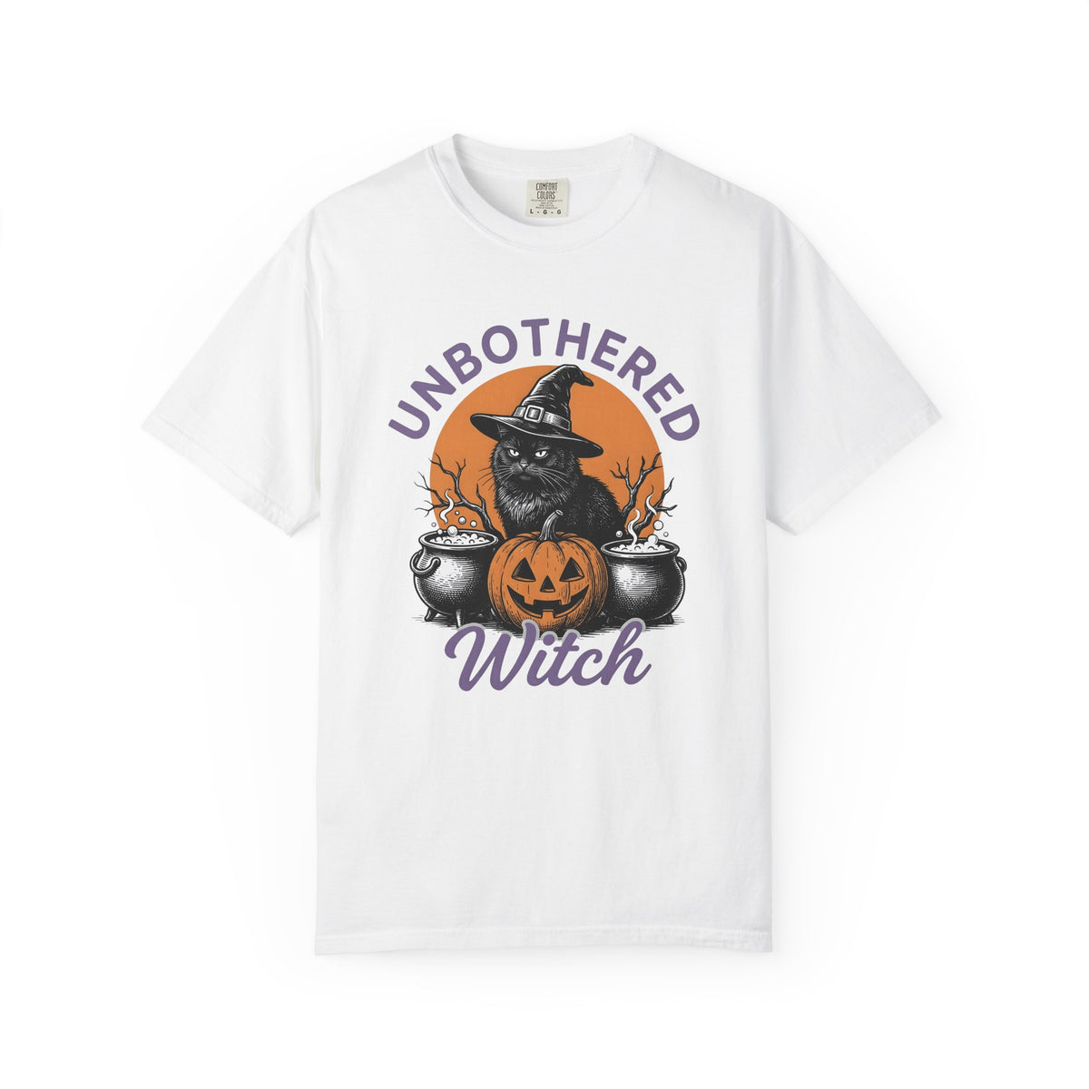 Black Cat Witch Hat Halloween Animal Gift Cartoon Witch Hat Halloween Fan Cat Minimalist T-Shirt