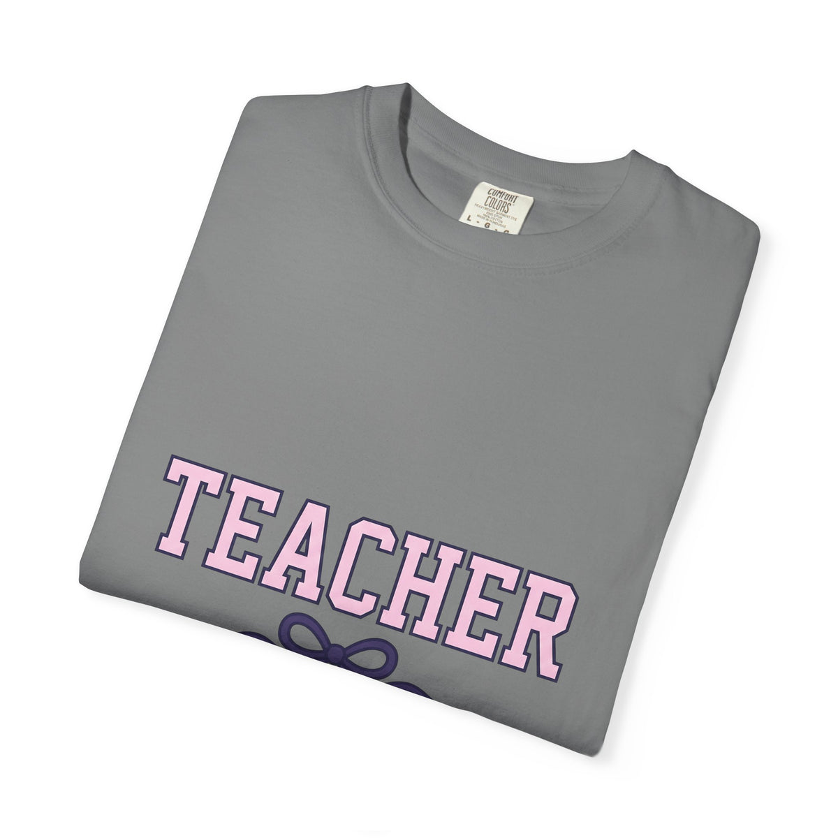 Bow Graphic T-Shirt Teachers Appreciation Gift Women Bold T-Shirt Bow T-Shirt Educator Enthusiast Graphic T-Shirt Gratitude Illustration Minimalist
