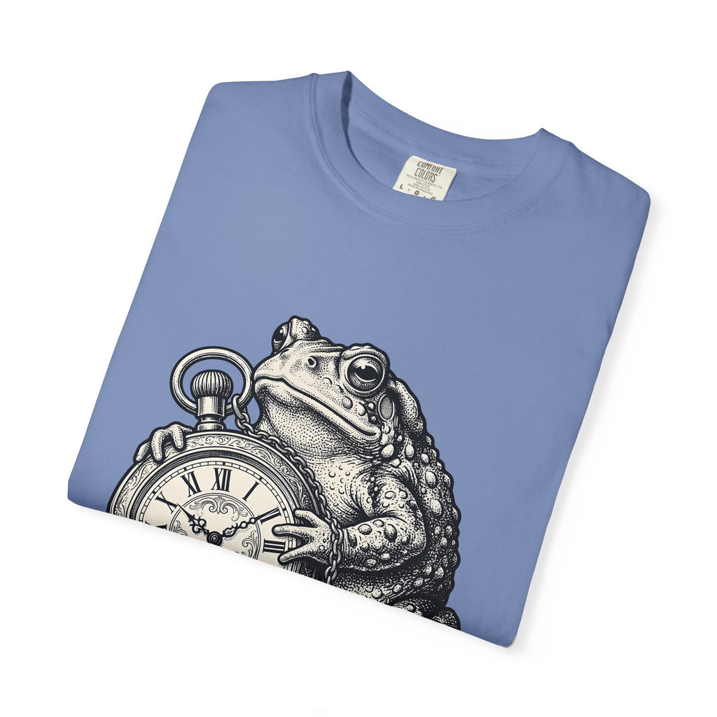 Toad Pocket Watch T-Shirt Funny Animal Gift Women Vintage T-Shirt Pocket Watch T-Shirt Humor Fan Retro T-Shirt Wildlife Graphic Hand Drawn Chain