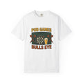 Darts Game T-Shirt Sports Lounge Gift Women Grunge T-Shirt Darts T-Shirt Athlete Fan Distressed T-Shirt Relaxation Graphic Cartoon Ale Glass T-Shirt