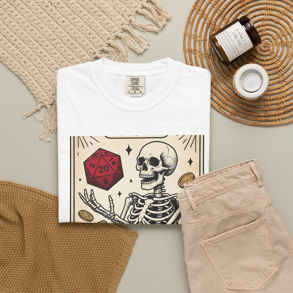 Skull Tarot Card T-Shirt Tabletop Gaming Roleplaying Gift Women Dark T-Shirt Tarot Card T-Shirt Gamer Fan Gothic T-Shirt Rpg Graphic Retro Game