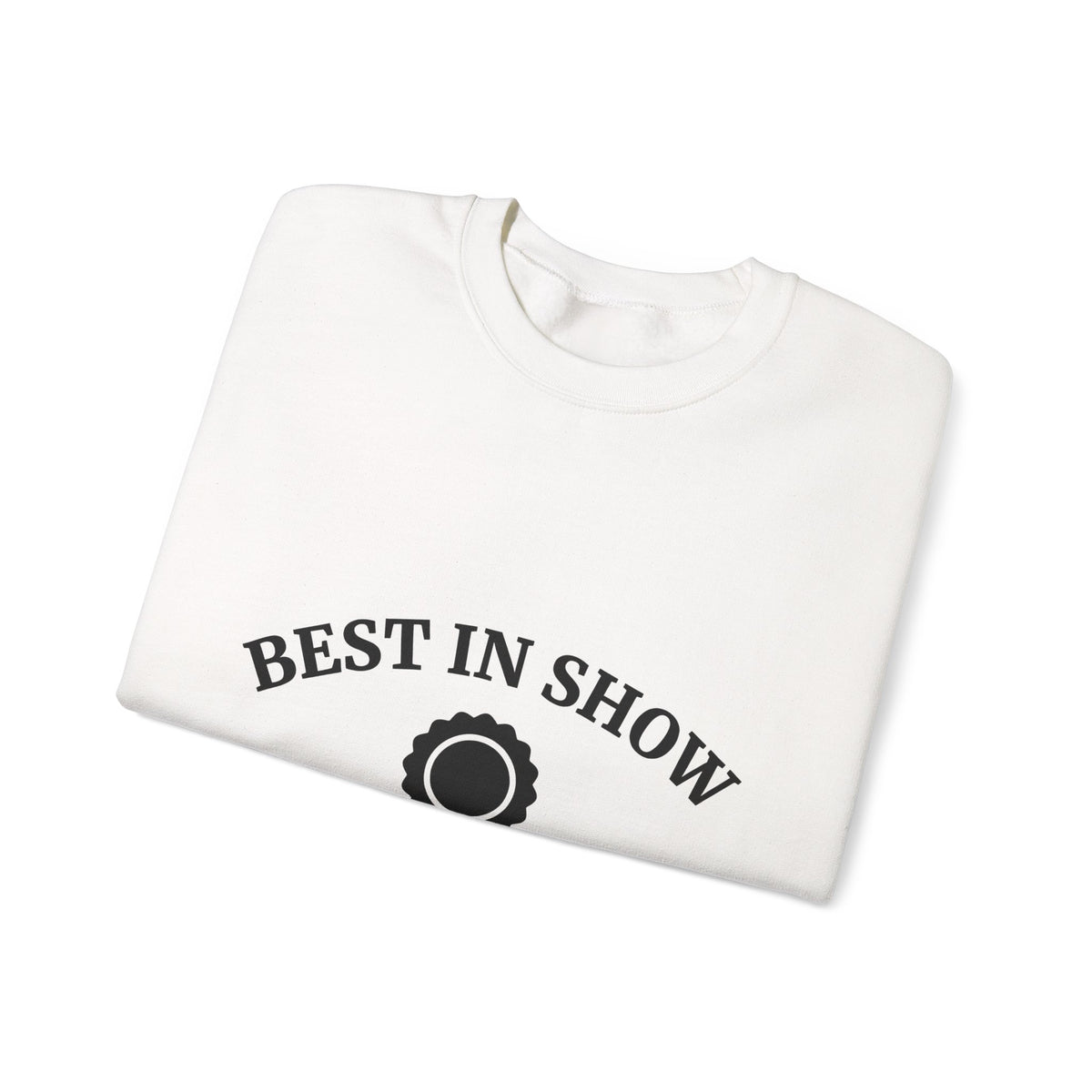 Award Ribbon Sweatshirt Dog Competition Gift Women Minimalist Sweatshirt Rosette Sweatshirt Dog Fan Simple Sweatshirt Championship Graphic Retro Badge Sweatshirt
