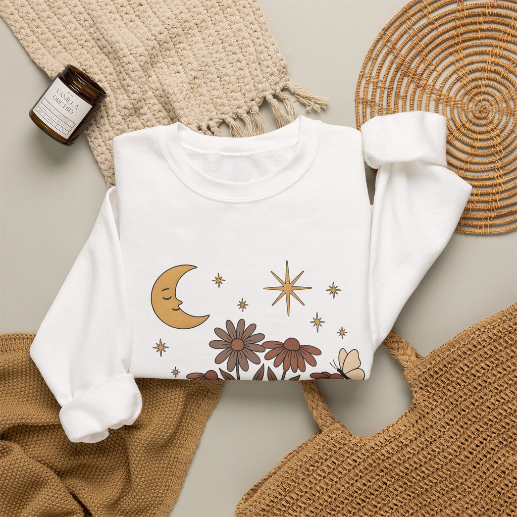 Sleeping Cow Sweatshirt Cowgirl Western Gift Women Boho Sweatshirt Cow Sweatshirt Rancher Fan Hippie Sweatshirt Rodeo Graphic Vintage Wildflowers Sweatshirt