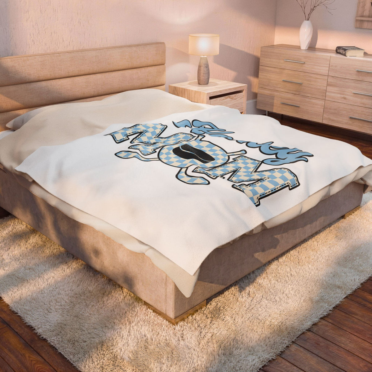 Hockey Puck Blanket Hockey Mom Sports Gift Women Retro Blanket Puck Blanket Hockey Fan Vintage Blanket Athletic Graphic Checkered Hockey Sticks