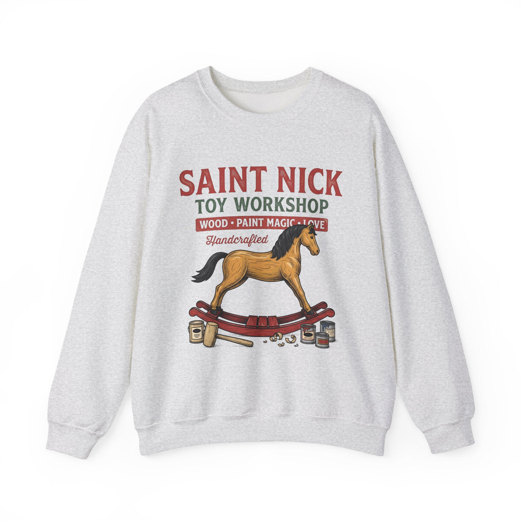 Rocking Horse Sweatshirt Christmas Dolls Gift Women Retro Sweatshirt Hobby Horse T-Sh
