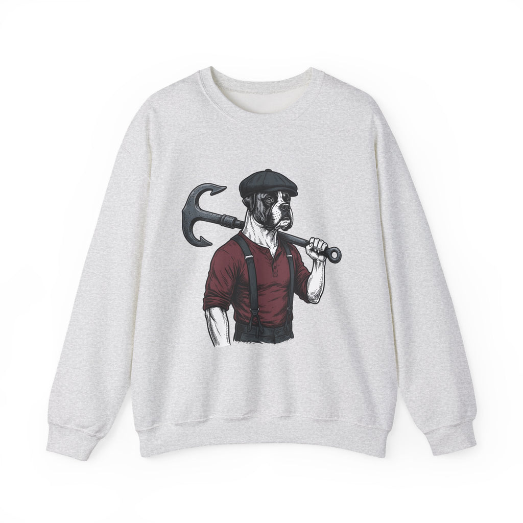 Boxer Hound Sweatshirt Dog Craftsman Gift Women Classic Sweatshirt Hound Dog Sweatshirt Dog Fan Vintage Sweatshirt Artisan Graphic Doodle Flat Hat Sweatshirt