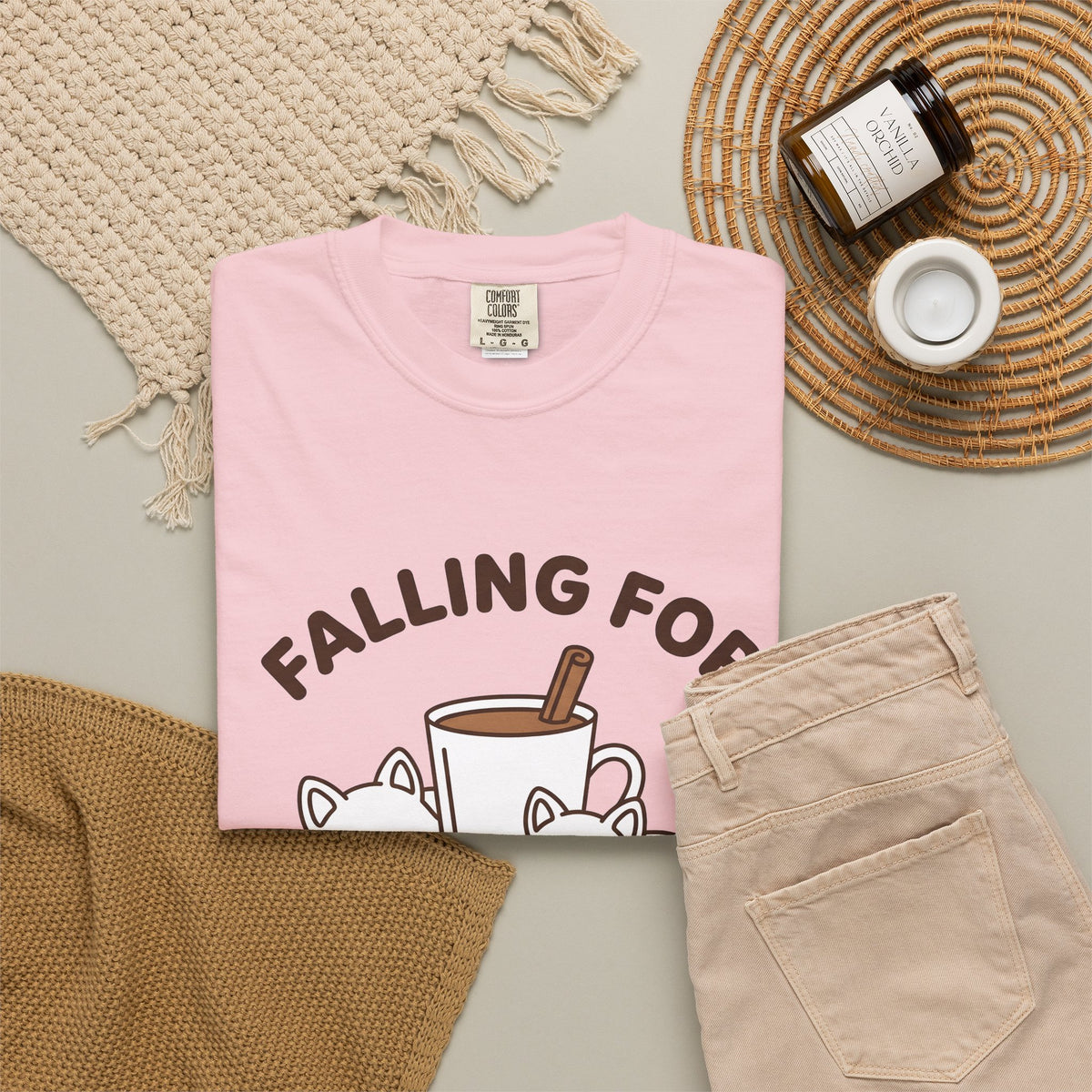 Fox Coffee Cup T-Shirt Coffee Animal Gift Women Cute T-Shirt T-Shirt T-Shirt Coffee Fan Coffee T-Shirt Graphic Kawaii T-Shirt Minimalist Cinnamon Stick