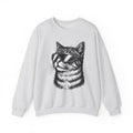 Cat Sunglasses Sweatshirt Cat Animal Gift Women Ink Drawing Sweatshirt Cool Cat Sweatshirt Cat Fan Feline Sweatshirt Creature Graphic Retro Eyewear Sweatshirt