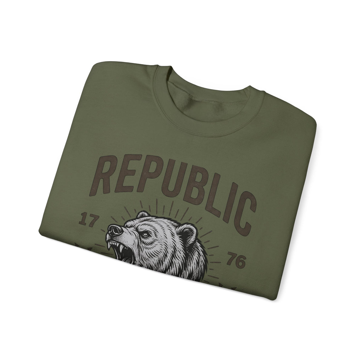 Bear Face Sweatshirt America Flag Gift Women Retro Sweatshirt Ursine Sweatshirt Patriot Fan Vintage Sweatshirt Banner Graphic Sketch Arrow Sweatshirt
