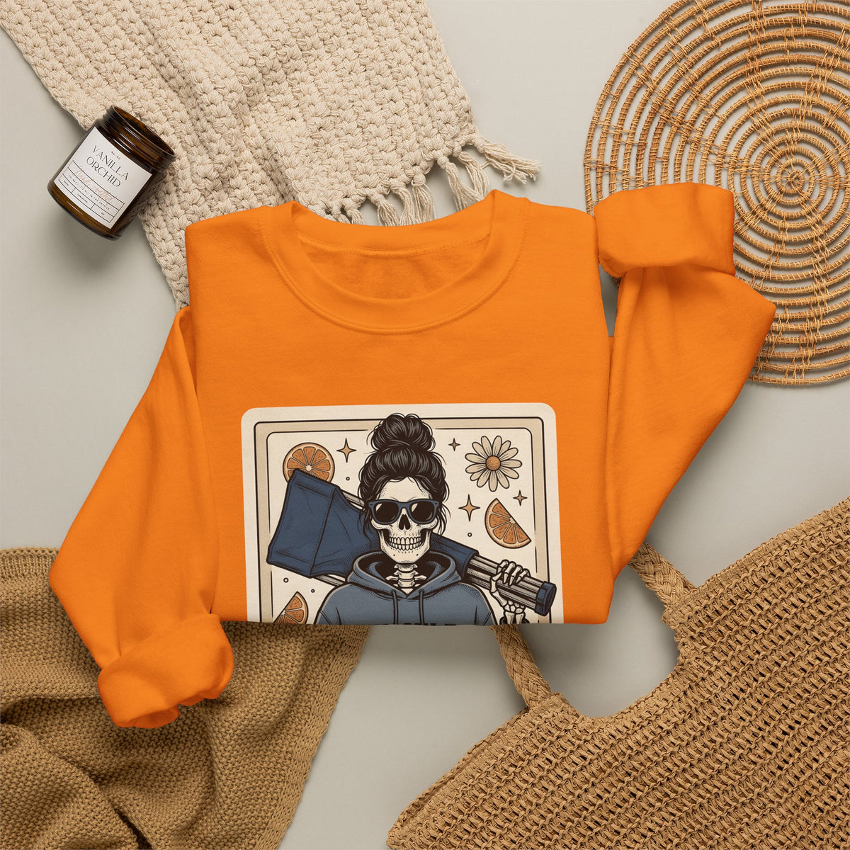 Skull Mom Sweatshirt Moms Athletics Gift Women Traditional Tattoo Sweatshirt Sugar Skull Sweatshirt Mother Enthusiast Tattooed Sweatshirt Sports Graphic