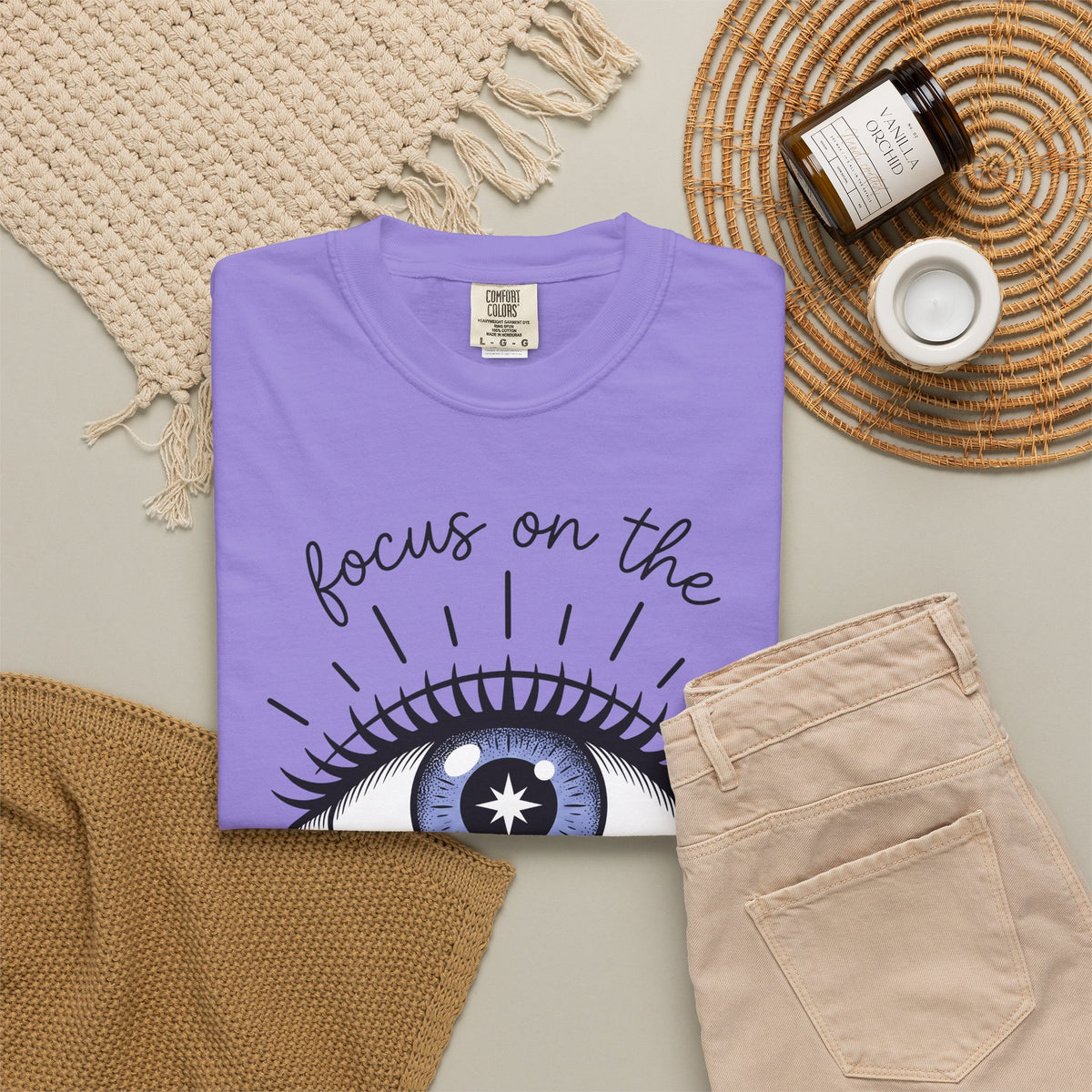 Enchanted Eye T-Shirt Boho Chic Mindfulness Gift Women Cartoon T-Shirt Mystic T-Shirt Hippie Fan Comix T-Shirt Meditation Graphic Sleek Glow T-Shirt