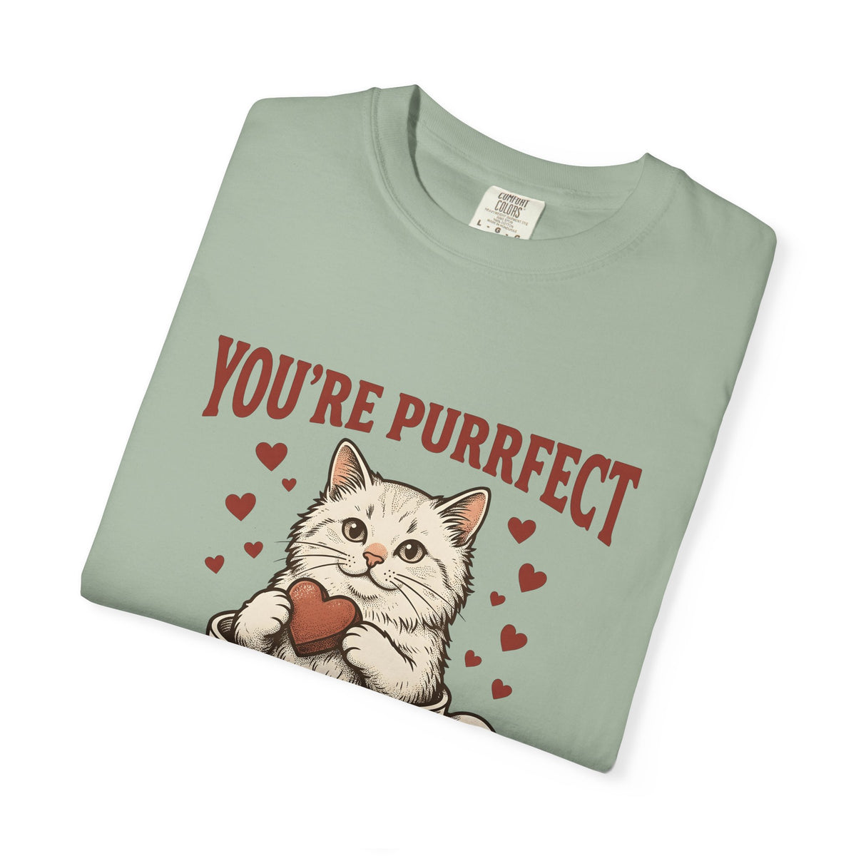 Kitten T-Shirt T-Shirt Cat Hearts Gift Women Retro T-Shirt Coffee T-Shirt T-Shirt Cat Fan Feline T-Shirt Vintage T-Shirt Valentine Graphic Sketch Love Symbols