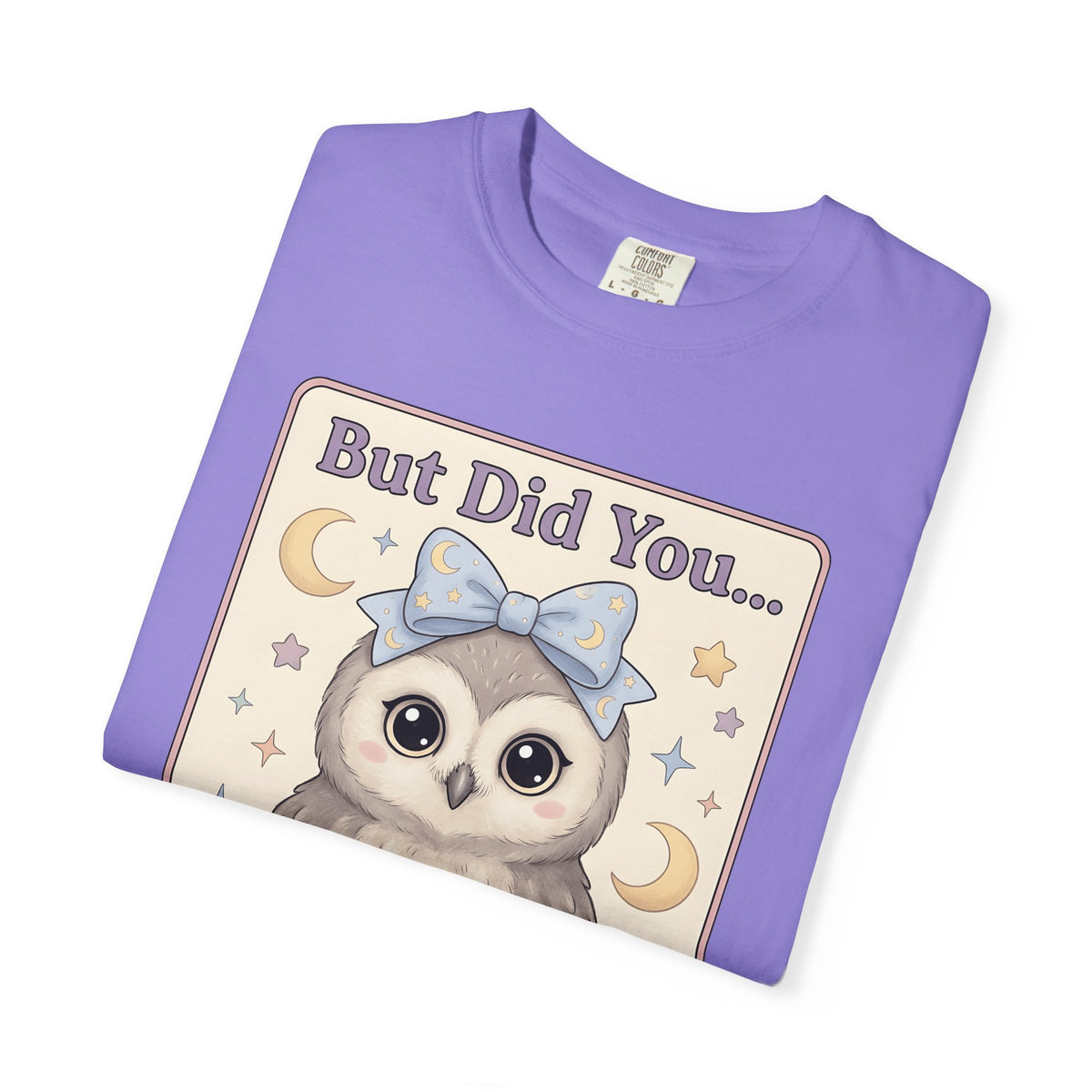 Owl Bow T-Shirt Teachers School Gift Women Kawaii T-Shirt Owl T-Shirt Educator Enthusiast Cute T-Shirt Classroom Graphic Pastel Laptop T-Shirt