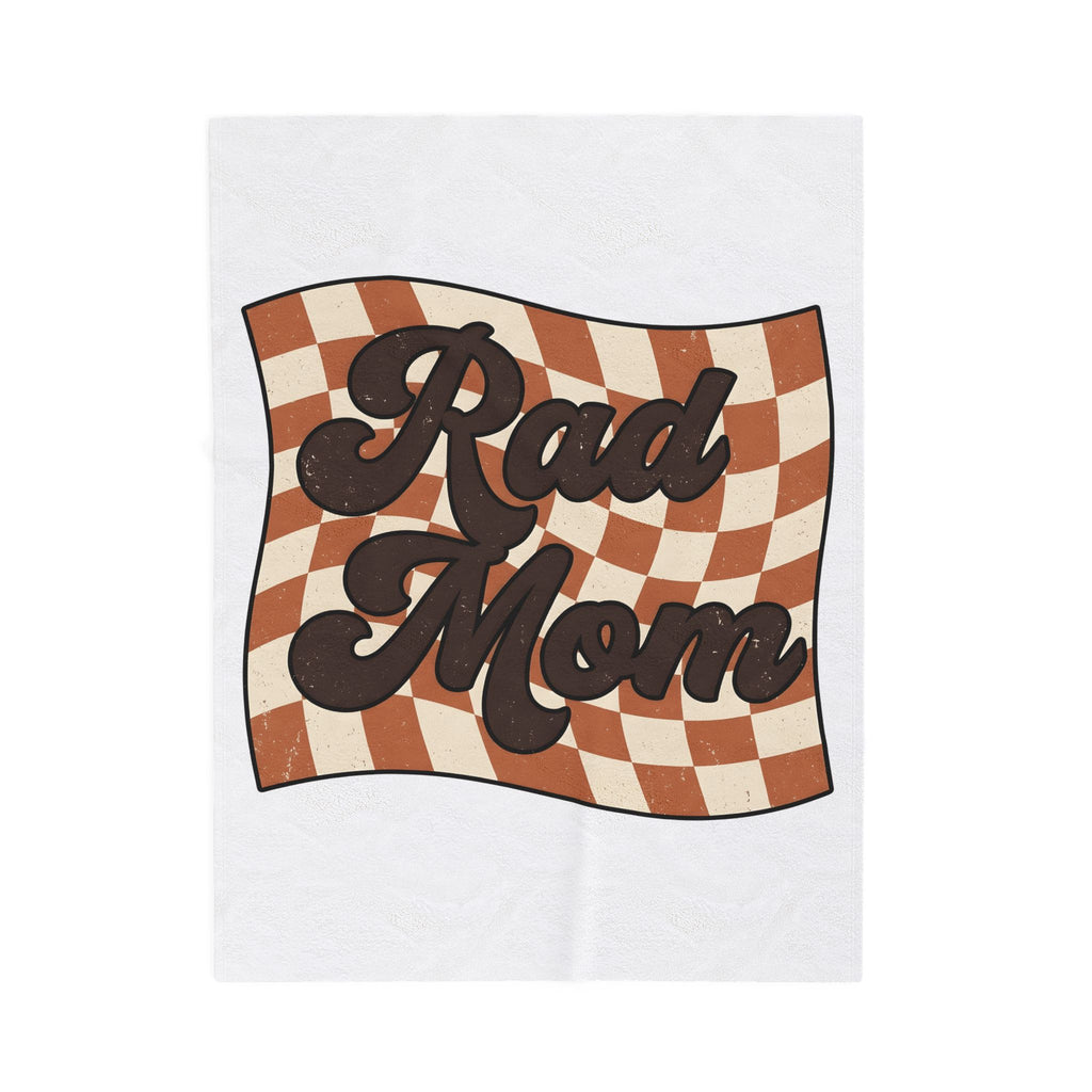 Checkered Flag Blanket Moms Family Gift Women Retro Blanket Racing Flag Blanket Motherhood Fan Vintage Blanket Blanket Clan Graphic Vintage Wavy