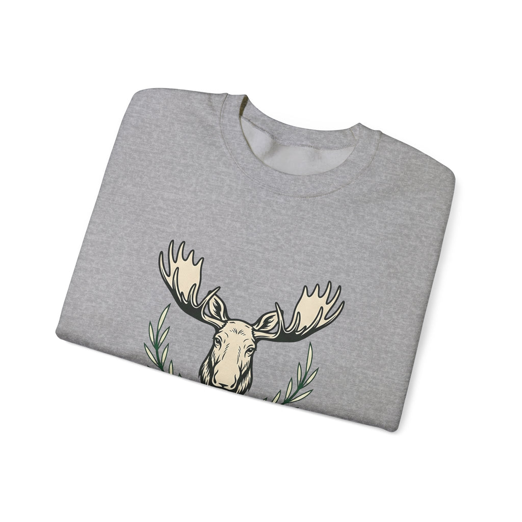 Stag Head Sweatshirt River Rafting Exploration Gift Women Old Fashioned Sweatshirt Antler Sweatshirt Whitewater Fan Vintage Sweatshirt Adventure Graphic Line