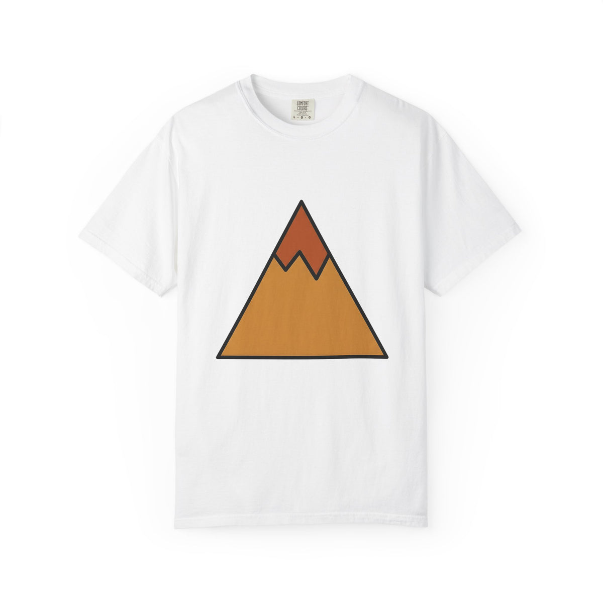 Mountain Nature Outdoors Gift Minimalist Peak Wilderness Enthusiast Simple Adventure T-Shirt