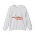 Paper Boat Bottle Sweatshirt Cute Nautical Gift Women Whimsical Sweatshirt Glass Bottle Sweatshirt Adorable Fan Artistic Sweatshirt Maritime Graphic Hand Drawn