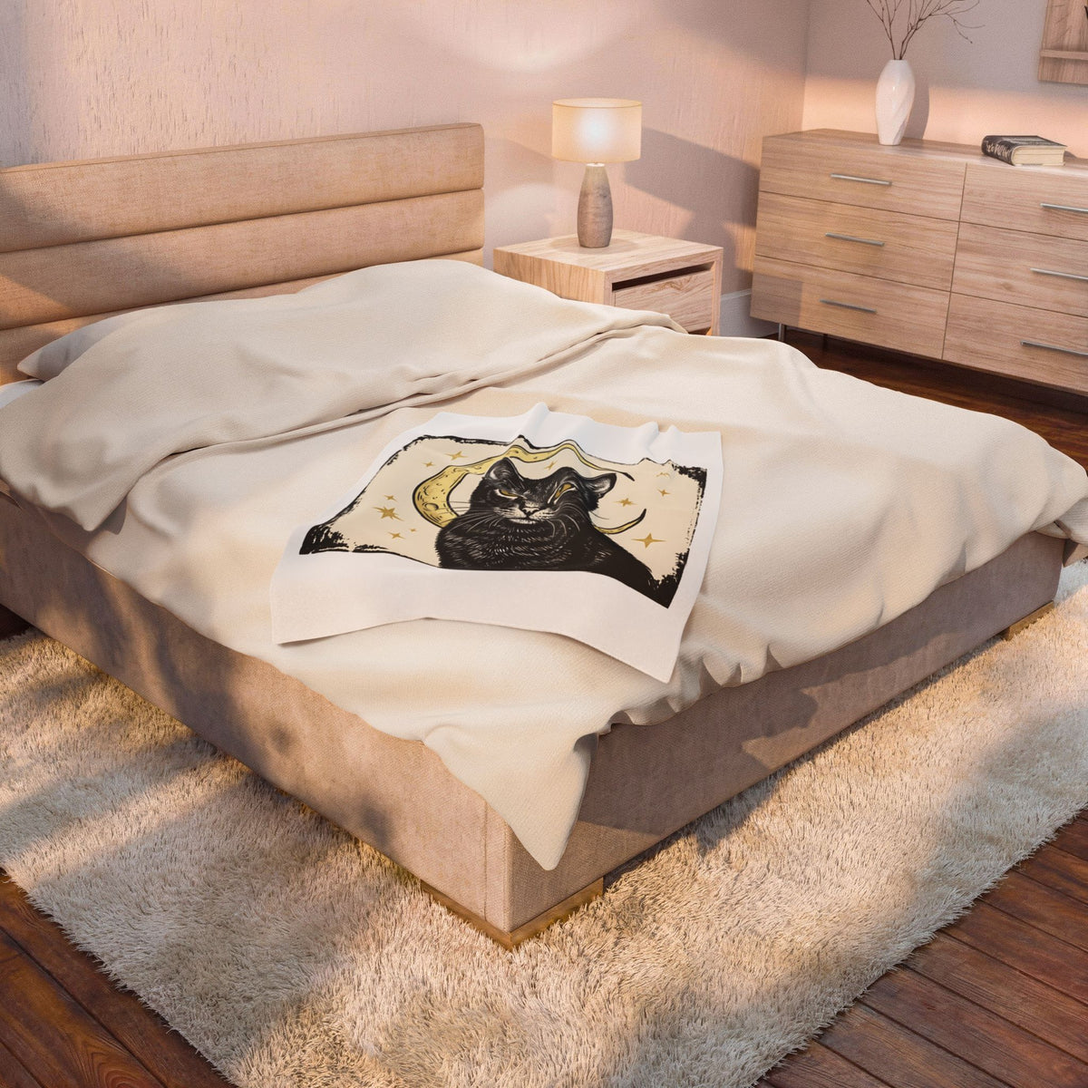 Dark Cat Cat Horoscope Gift Hippie Kitten T Sh Blanket